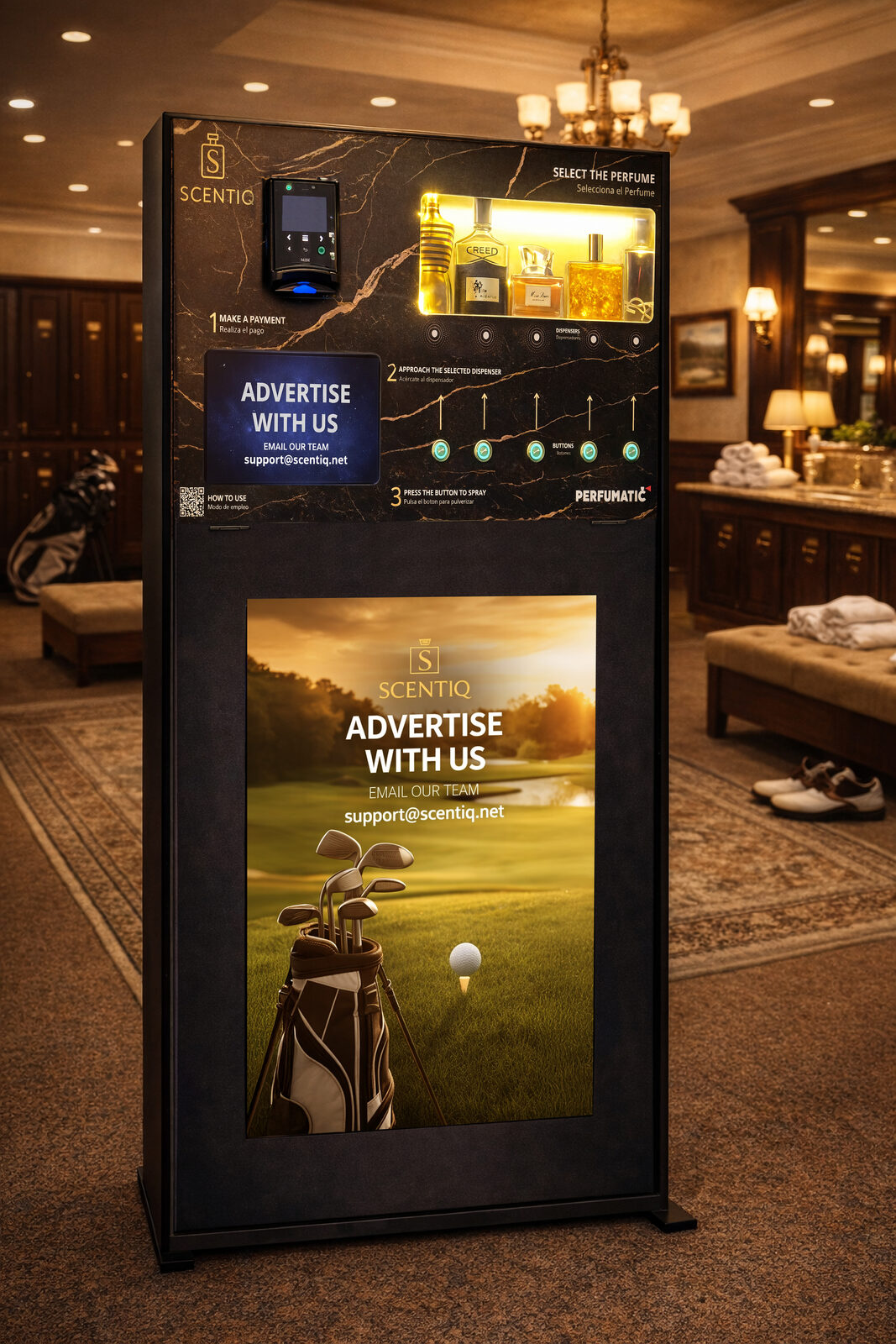 Country club locker room