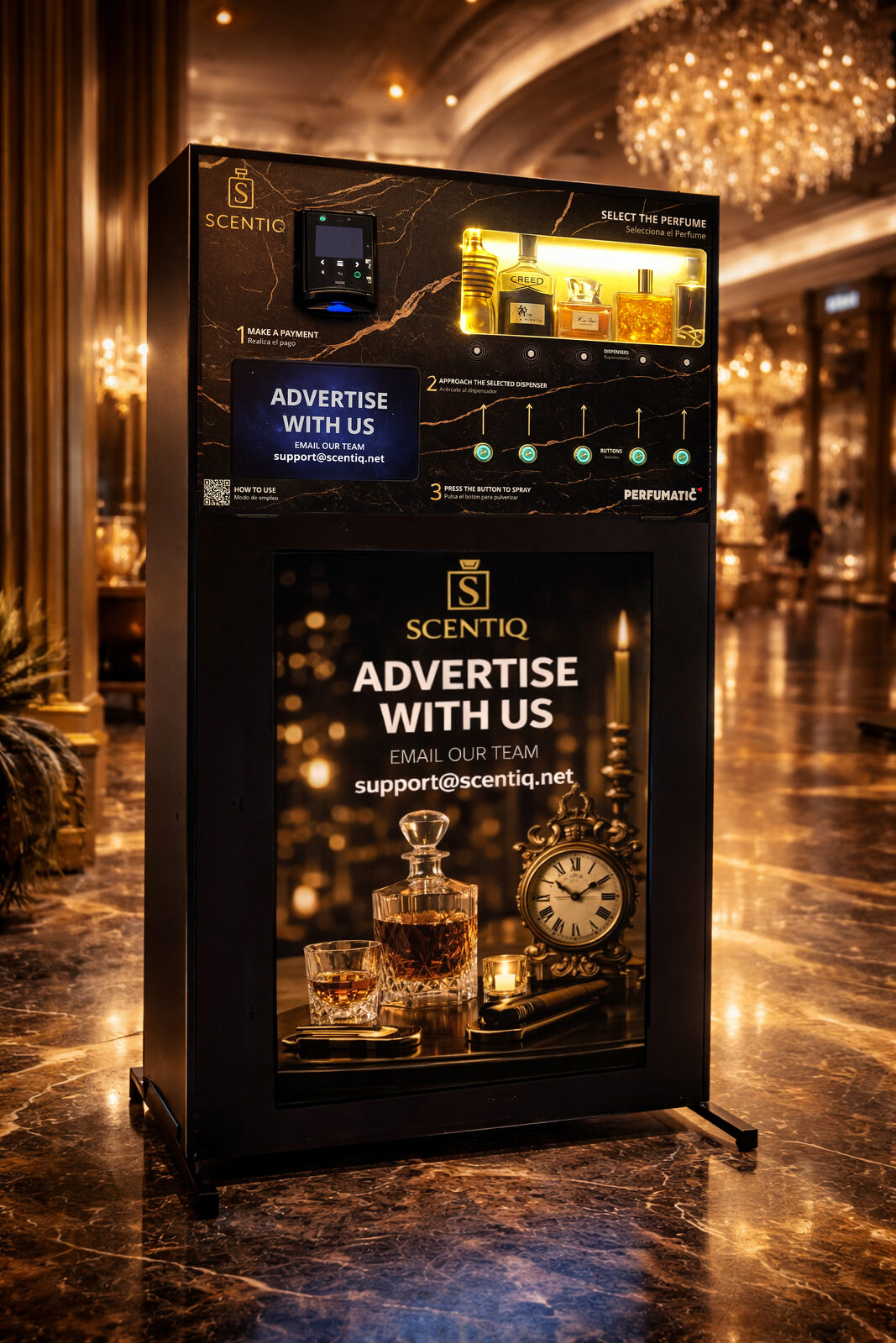 Grand hotel lobby